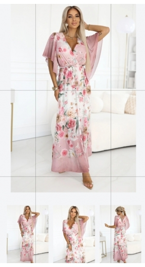 Nice evening dress med slå om bælte fra dansk butik  Nice evening dress med slå om bælte fra dansk butik